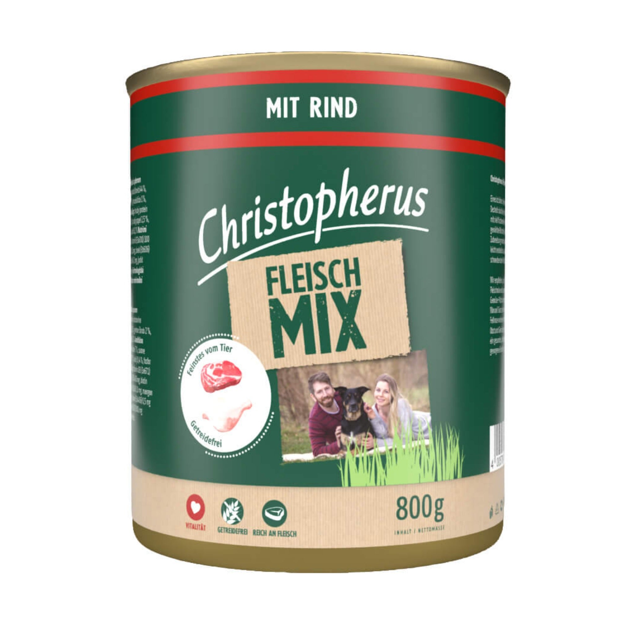 Christopherus Adult Fleischmix mit Rind, Hunde Nassfutter - Woofshack
