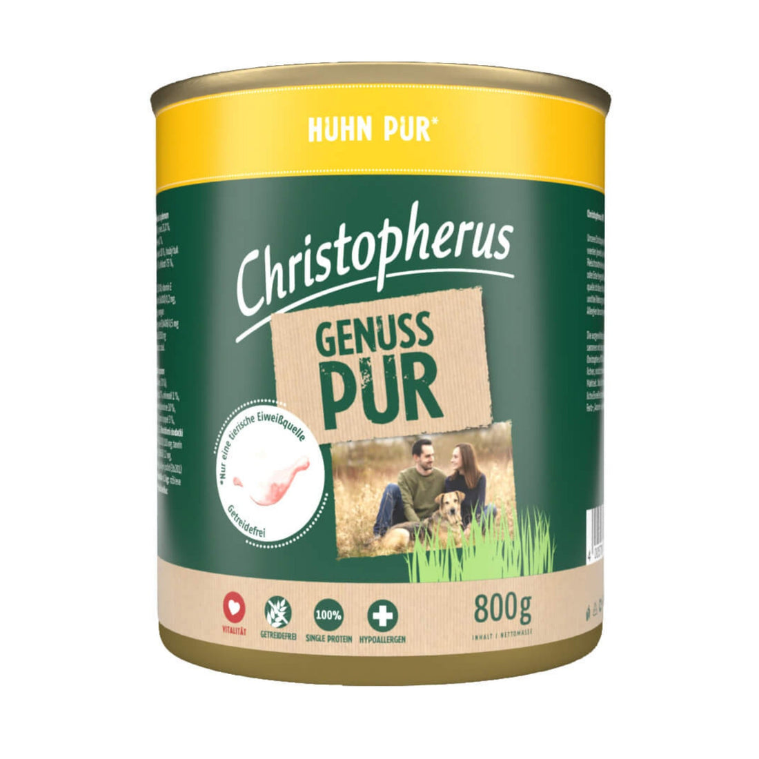 Christopherus Adult Huhn Pur, Hunde Nassfutter - Woofshack