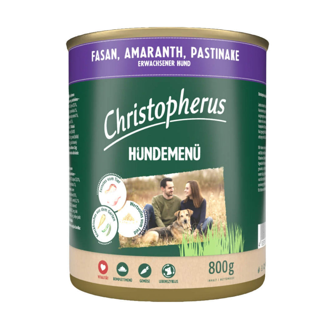 Christopherus Adult Hundemenü Fasan, Amaranth &amp; Pastinake, Hunde Nassfutter - Woofshack