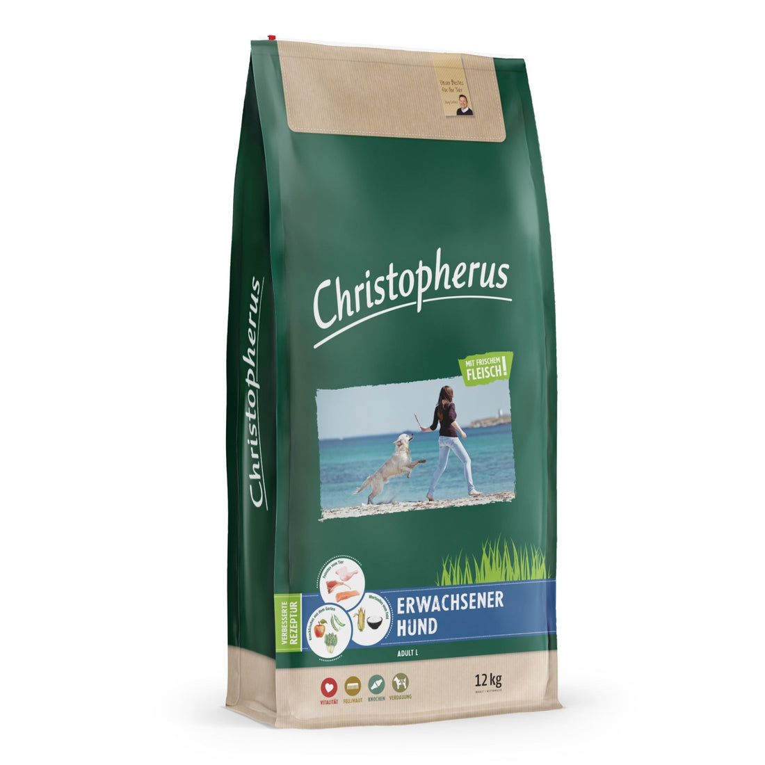 Christopherus Adult L Erwachsener Hund - große Rassen, Trockenfutter - Woofshack