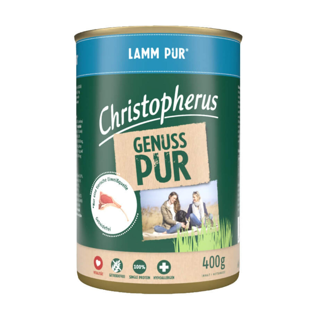 Christopherus Adult Lamm Pur, Hunde Nassfutter - Woofshack