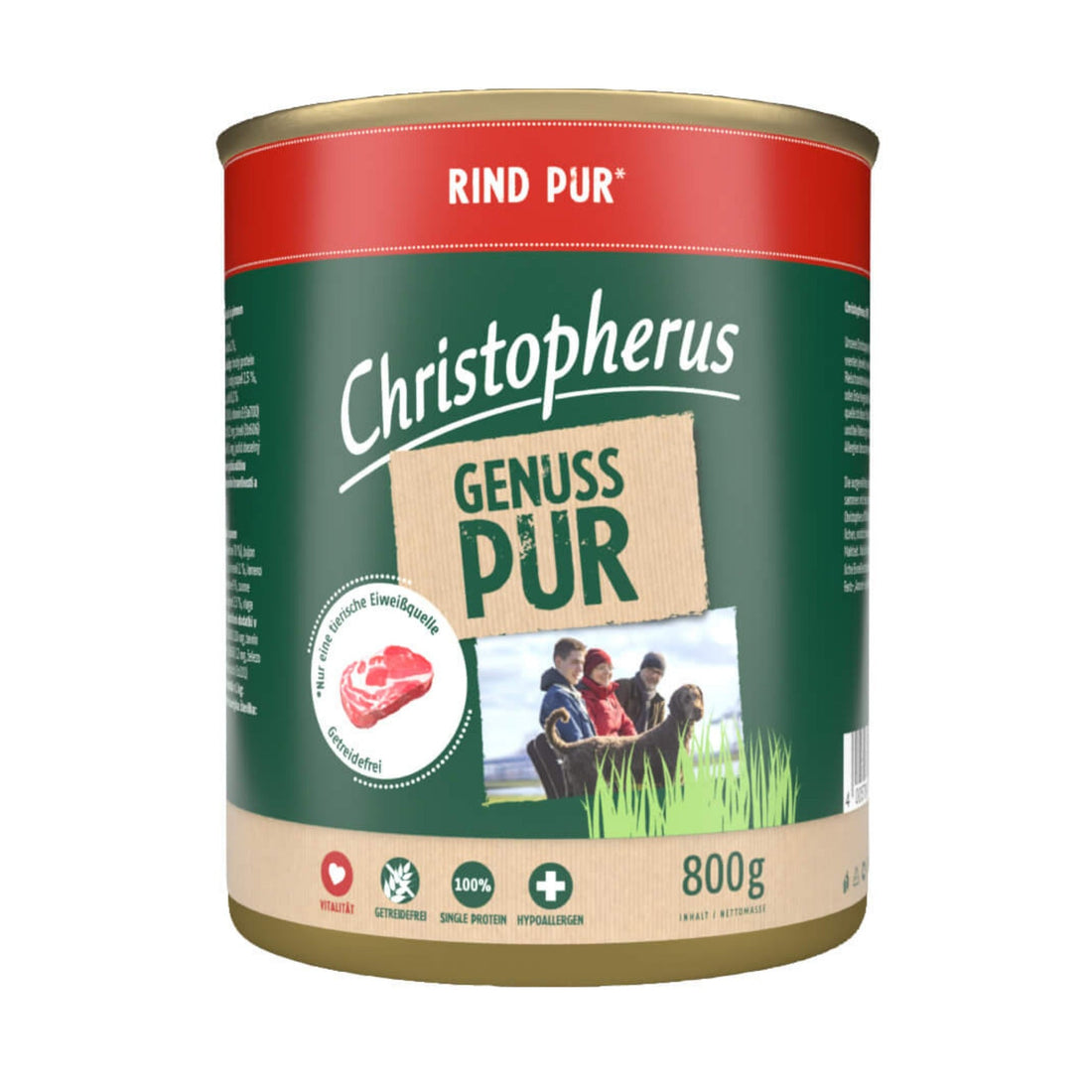 Christopherus Adult Rind Pur, Hunde Nassfutter - Woofshack