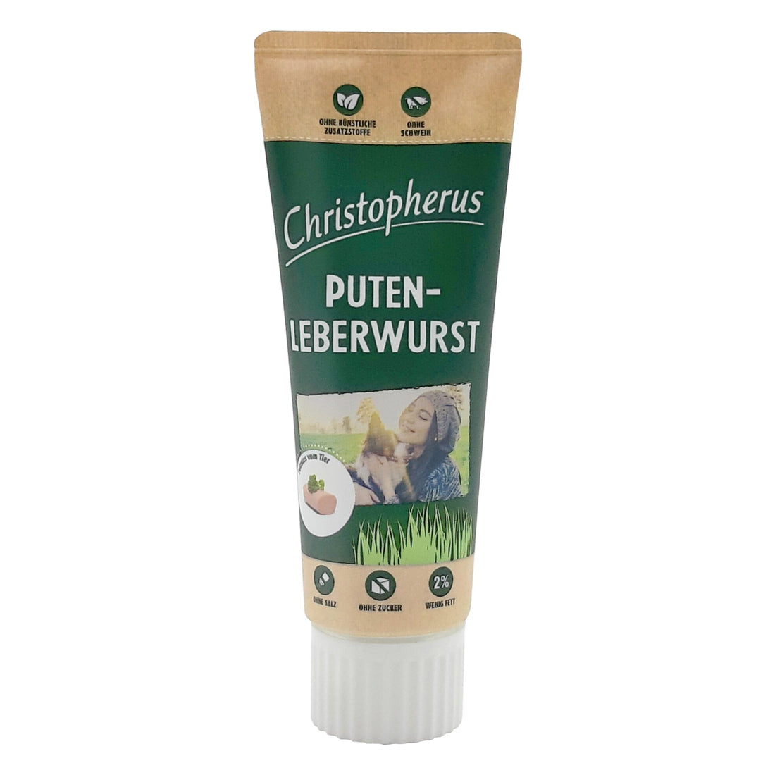 Christopherus Tube Puten - Leberwurst, Hundesnack - Woofshack