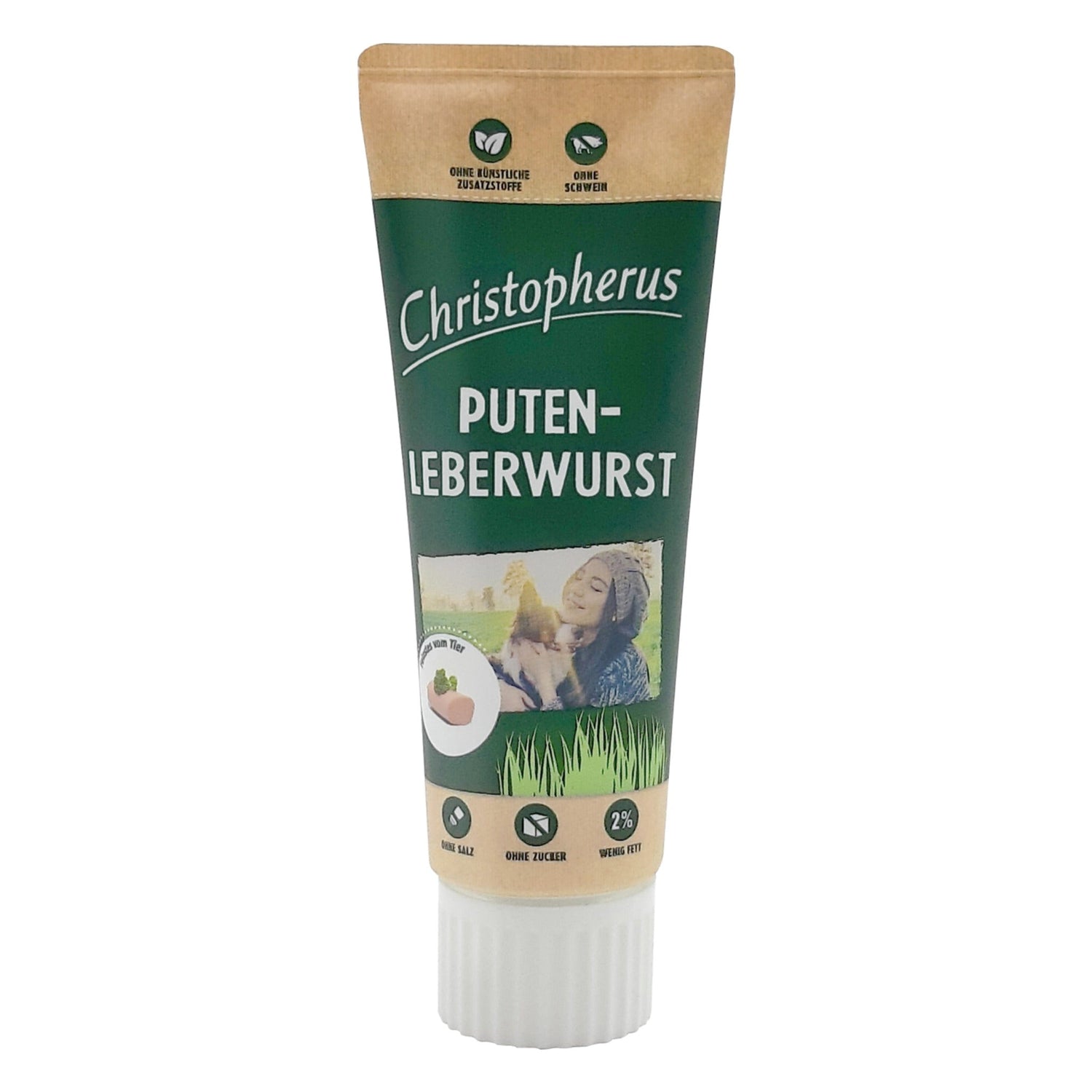 Christopherus Tube Puten - Leberwurst, Hundesnack - Woofshack