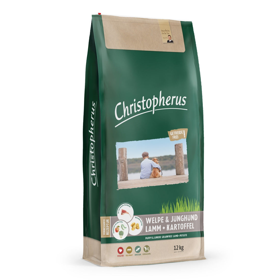 Christopherus Welpe &amp; Junghund Lamm + Kartoffel, Hunde Trockenfutter - Woofshack