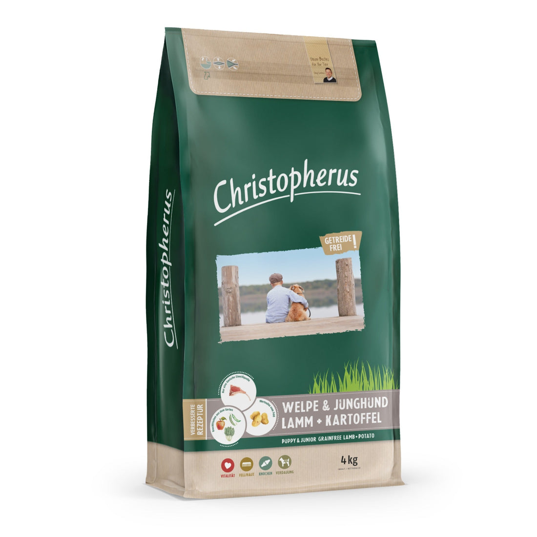 Christopherus Welpe &amp; Junghund Lamm + Kartoffel, Hunde Trockenfutter - Woofshack