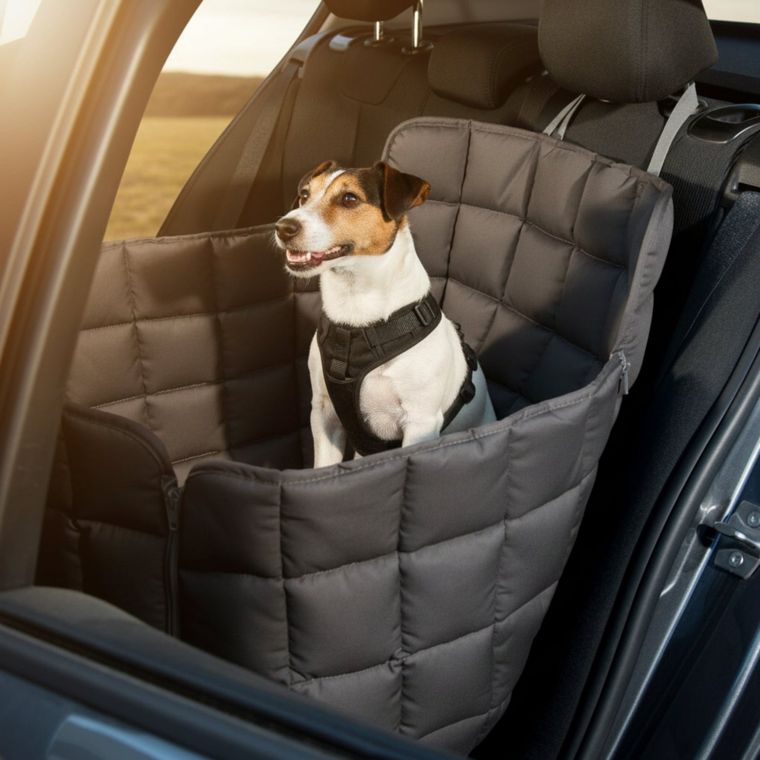 Doctor Bark 1 - Sitz Autoschondecke – Premium Autositz - Schutz für Hunde, kratzfest &amp; waschbar bis 95°C - Woofshack
