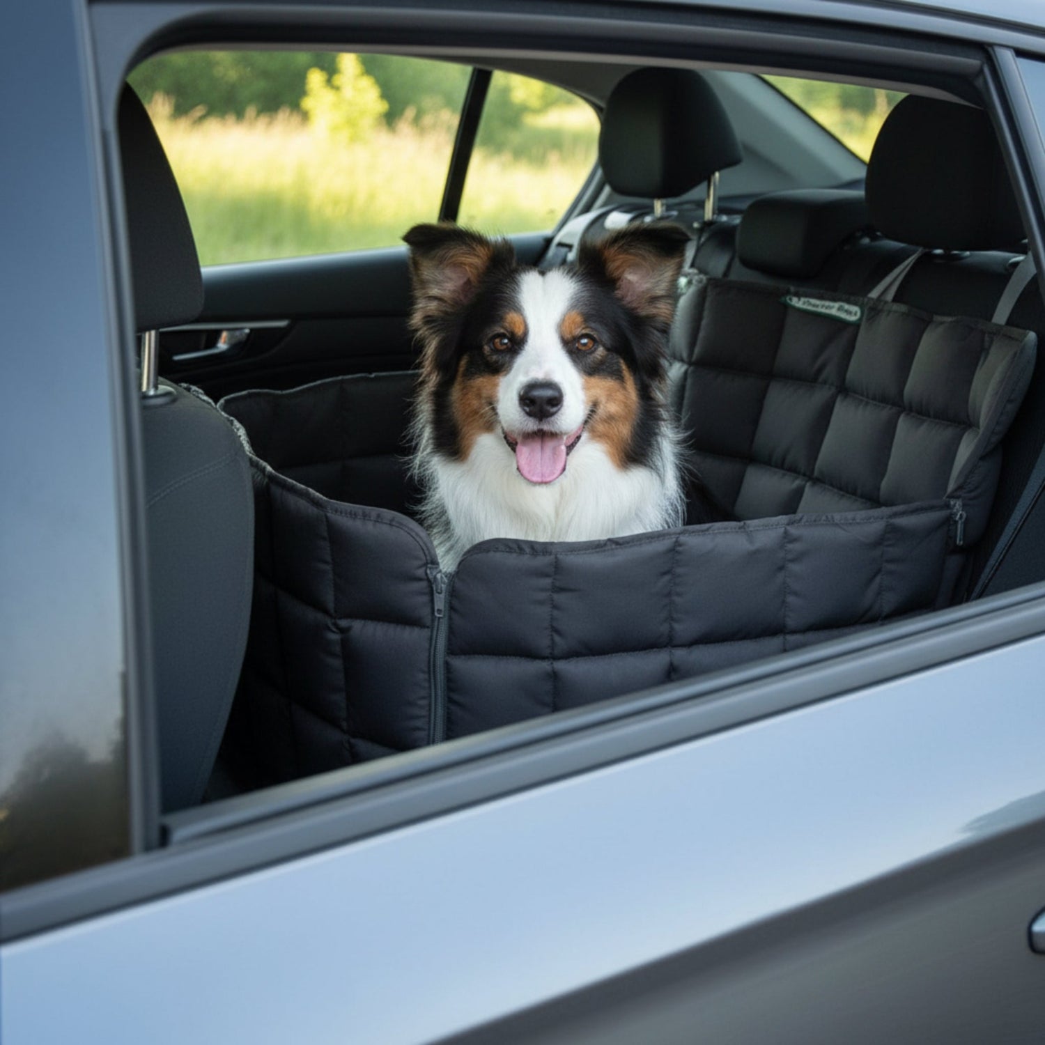 Doctor Bark 1 - Sitz Autoschondecke – Premium Autositz - Schutz für Hunde, kratzfest &amp; waschbar bis 95°C - Woofshack