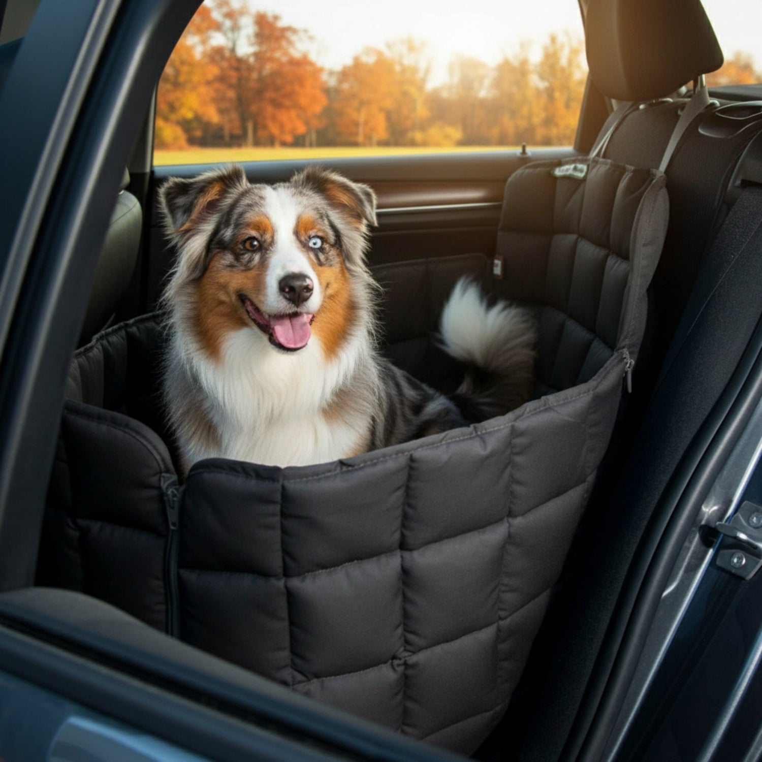 Doctor Bark 1 - Sitz Autoschondecke – Premium Autositz - Schutz für Hunde, kratzfest &amp; waschbar bis 95°C - Woofshack