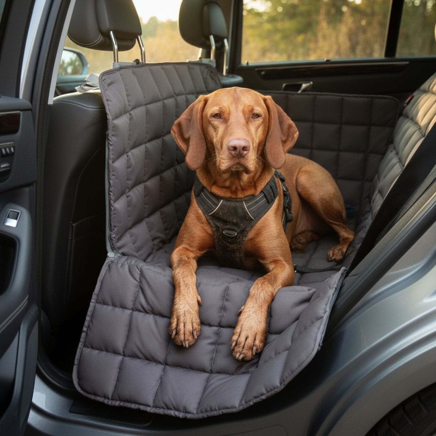 Doctor Bark 2-Sitz Autoschondecke - Schützt vor Schmutz &amp; Haaren