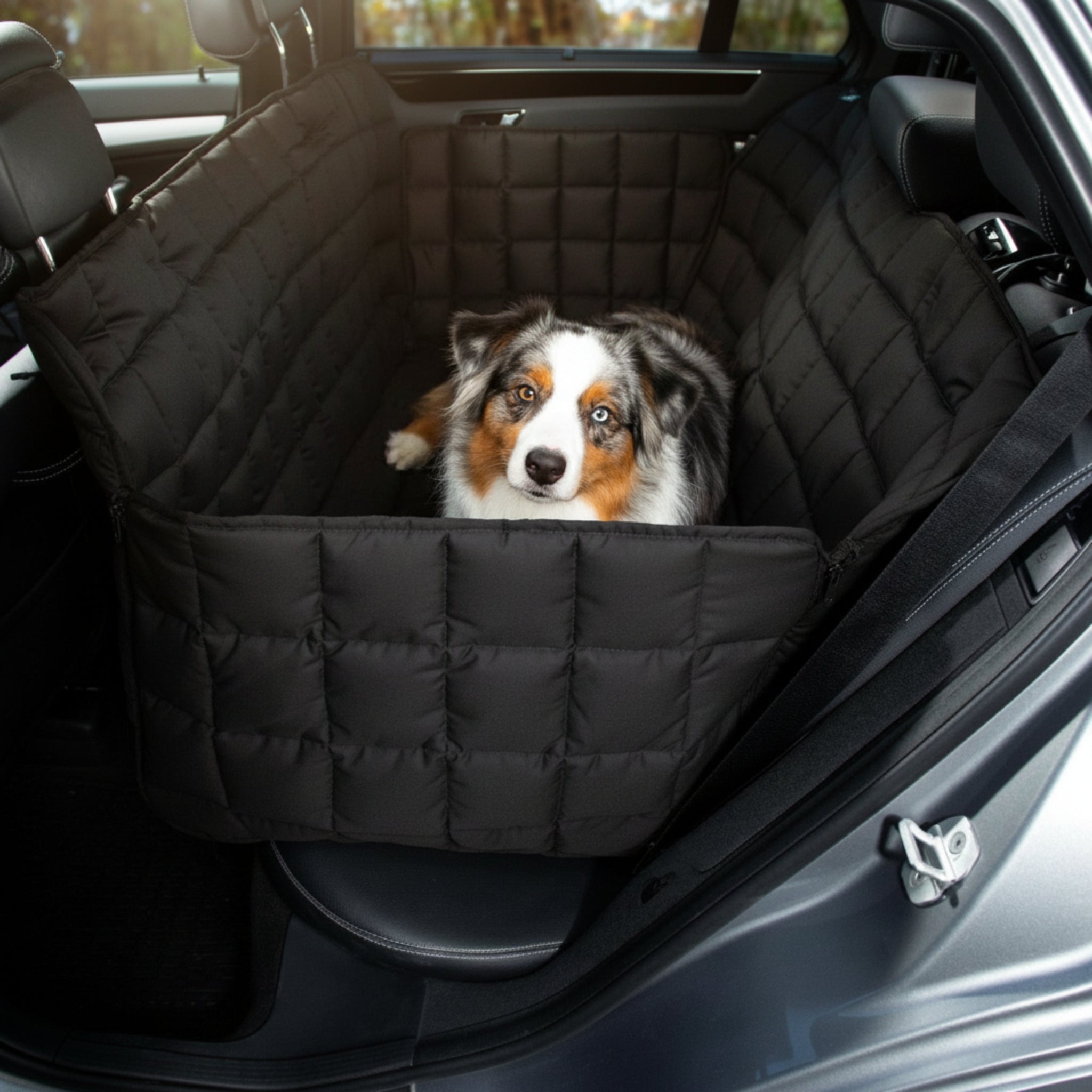 Doctor Bark 3 - Sitz Autoschondecke Premium – Rutschfest, Kratzfest &amp; Wasserdicht für Hunde - Woofshack