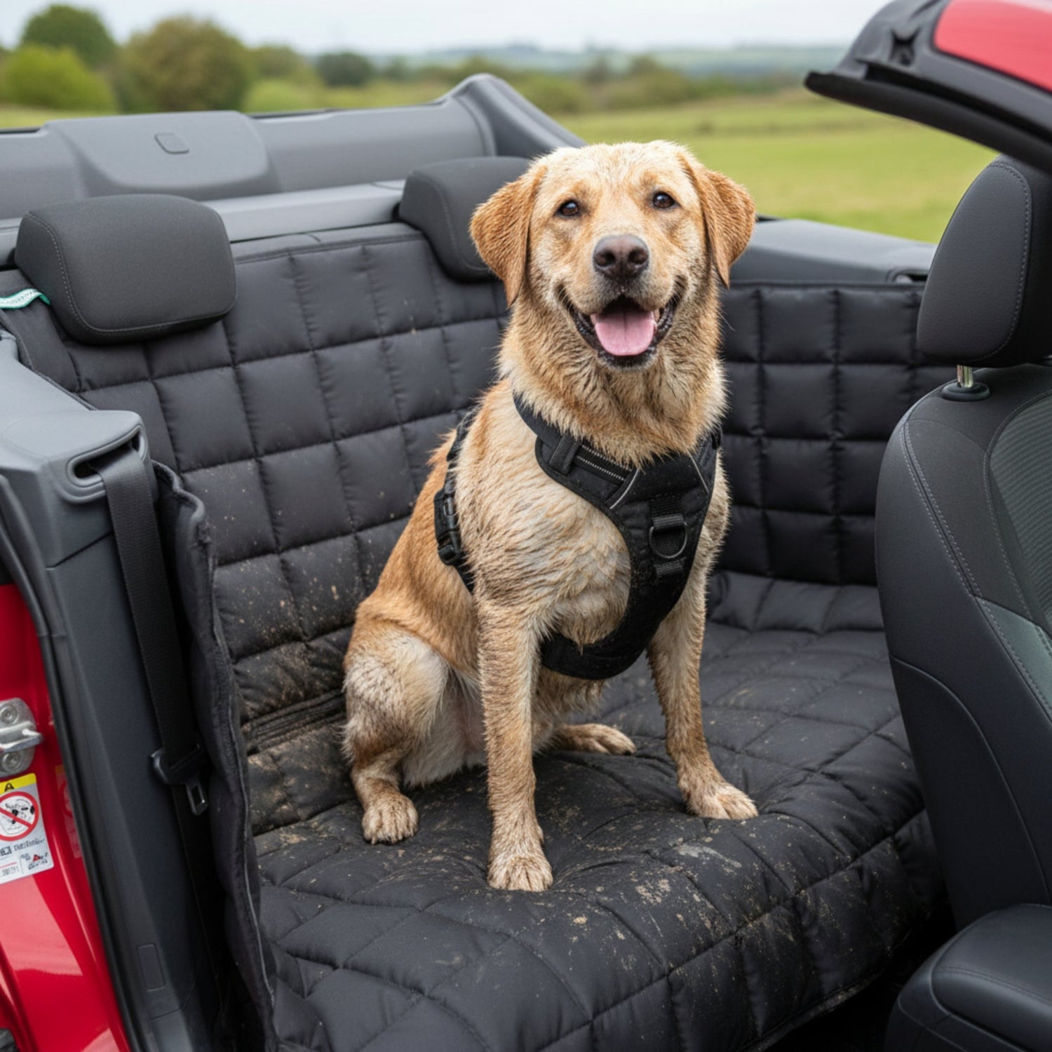 Doctor Bark Cabrio Autoschondecke 2 - Türer – Perfekter Schutz für Hundebesitzer - Woofshack
