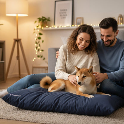 Doctor Bark Country - Kissen – Ergonomisches Hundebett mit recycelter Füllung, waschbar &amp; allergikerfreundlich für gesunden Schlaf - Woofshack