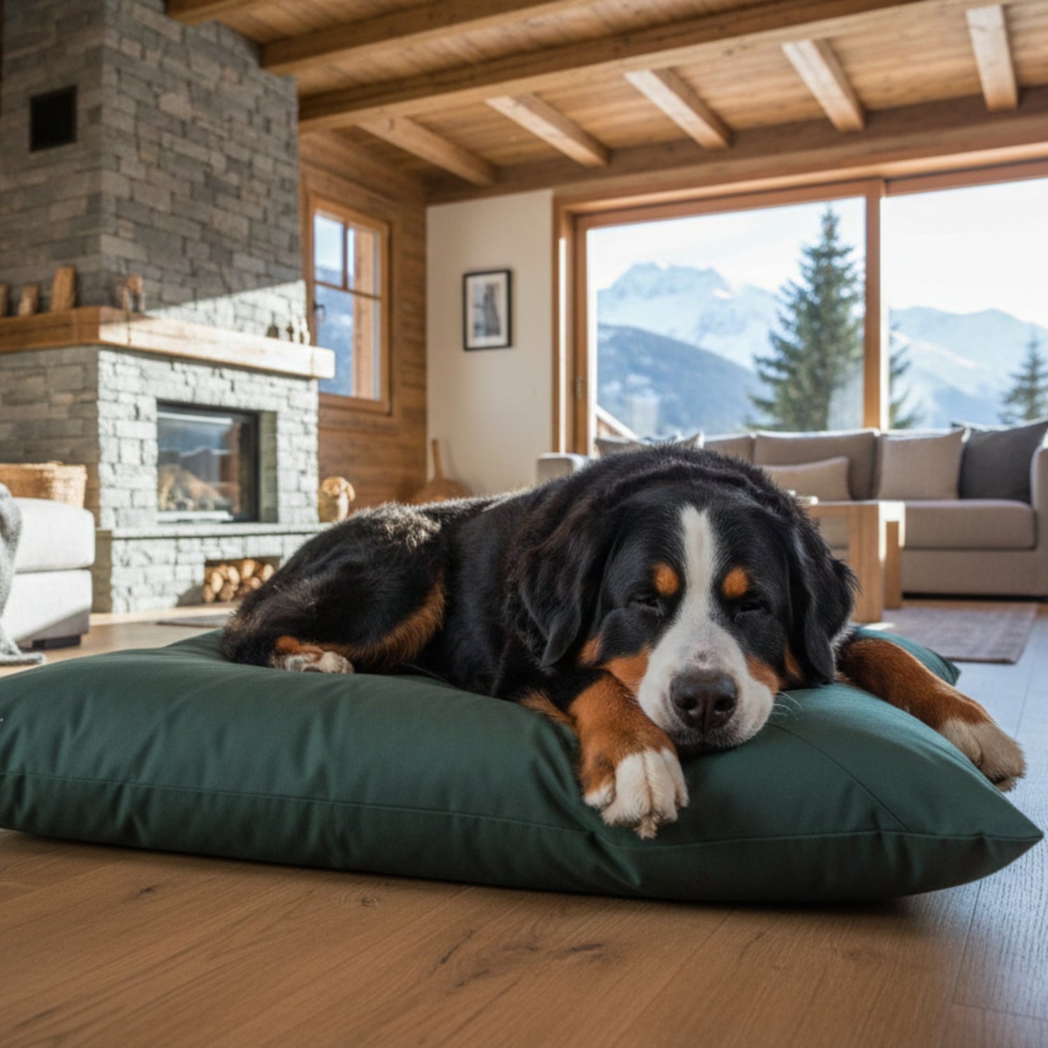 Doctor Bark Country - Kissen – Ergonomisches Hundebett mit recycelter Füllung, waschbar &amp; allergikerfreundlich für gesunden Schlaf - Woofshack