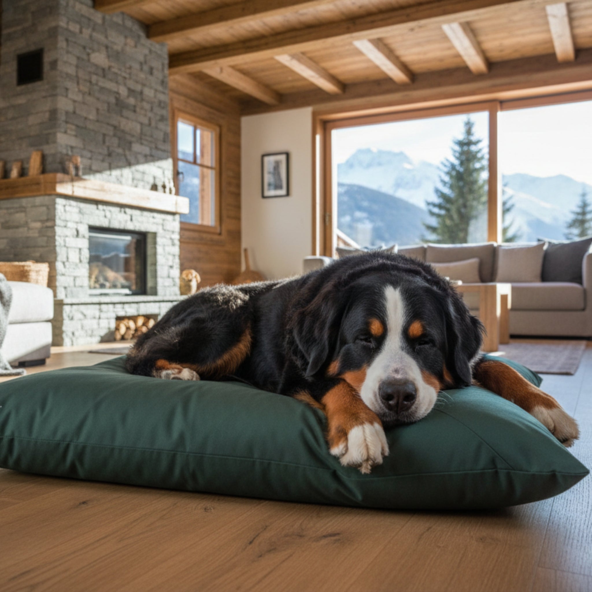 Doctor Bark Country - Kissen – Ergonomisches Hundebett mit recycelter Füllung, waschbar &amp; allergikerfreundlich für gesunden Schlaf - Woofshack