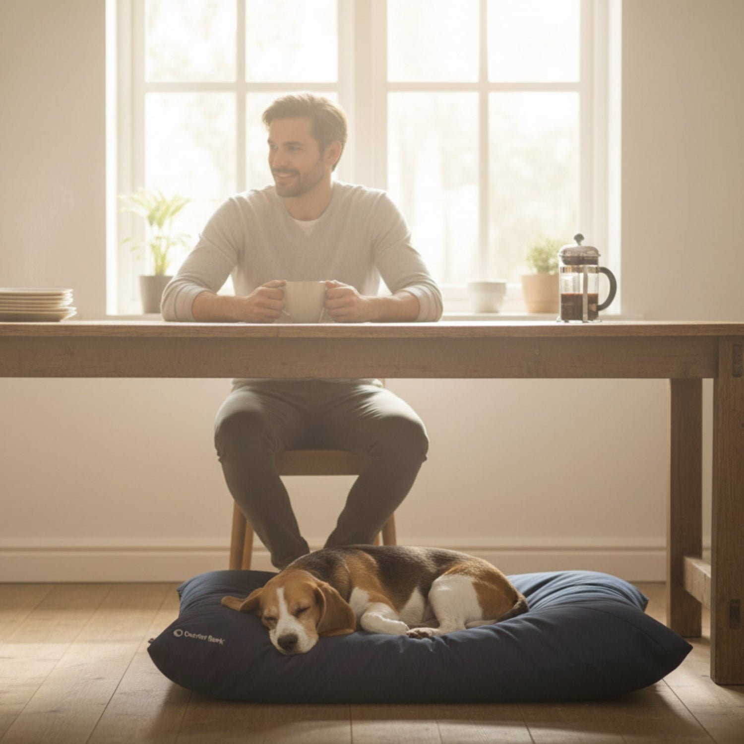 Doctor Bark Country - Kissen – Ergonomisches Hundebett mit recycelter Füllung, waschbar &amp; allergikerfreundlich für gesunden Schlaf - Woofshack