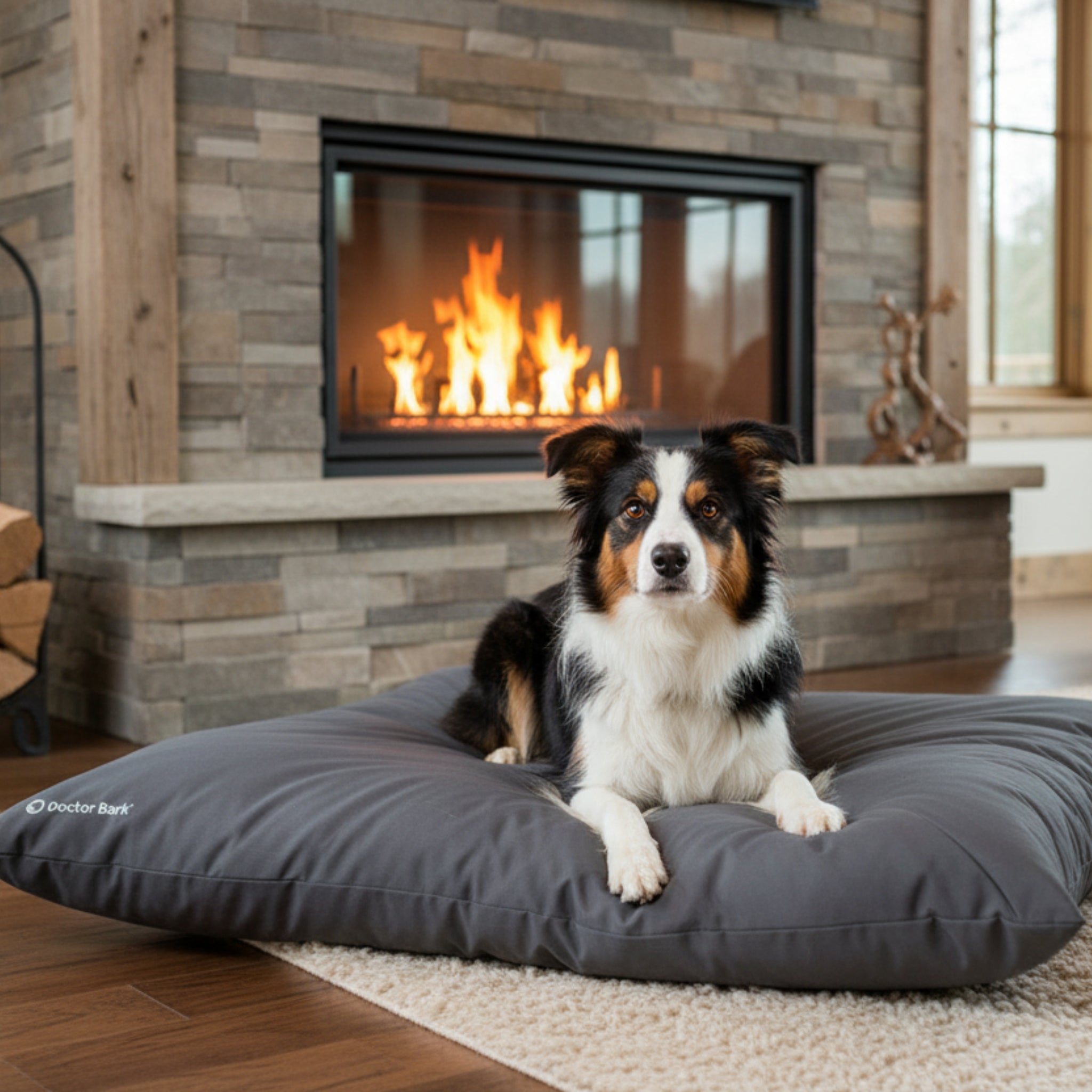 Doctor Bark Country - Kissen – Ergonomisches Hundebett mit recycelter Füllung, waschbar &amp; allergikerfreundlich für gesunden Schlaf - Woofshack