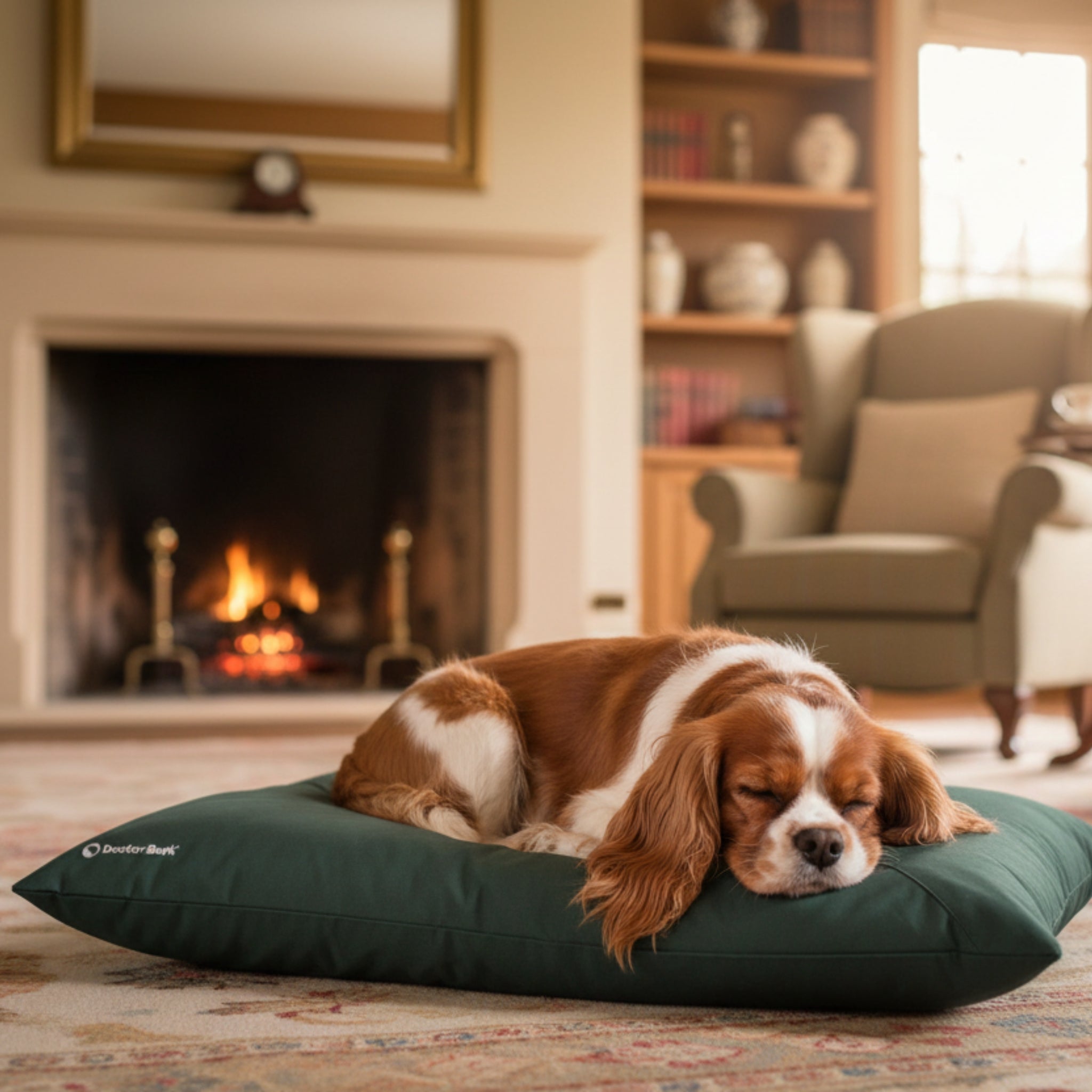 Doctor Bark Country - Kissen – Ergonomisches Hundebett mit recycelter Füllung, waschbar &amp; allergikerfreundlich für gesunden Schlaf - Woofshack