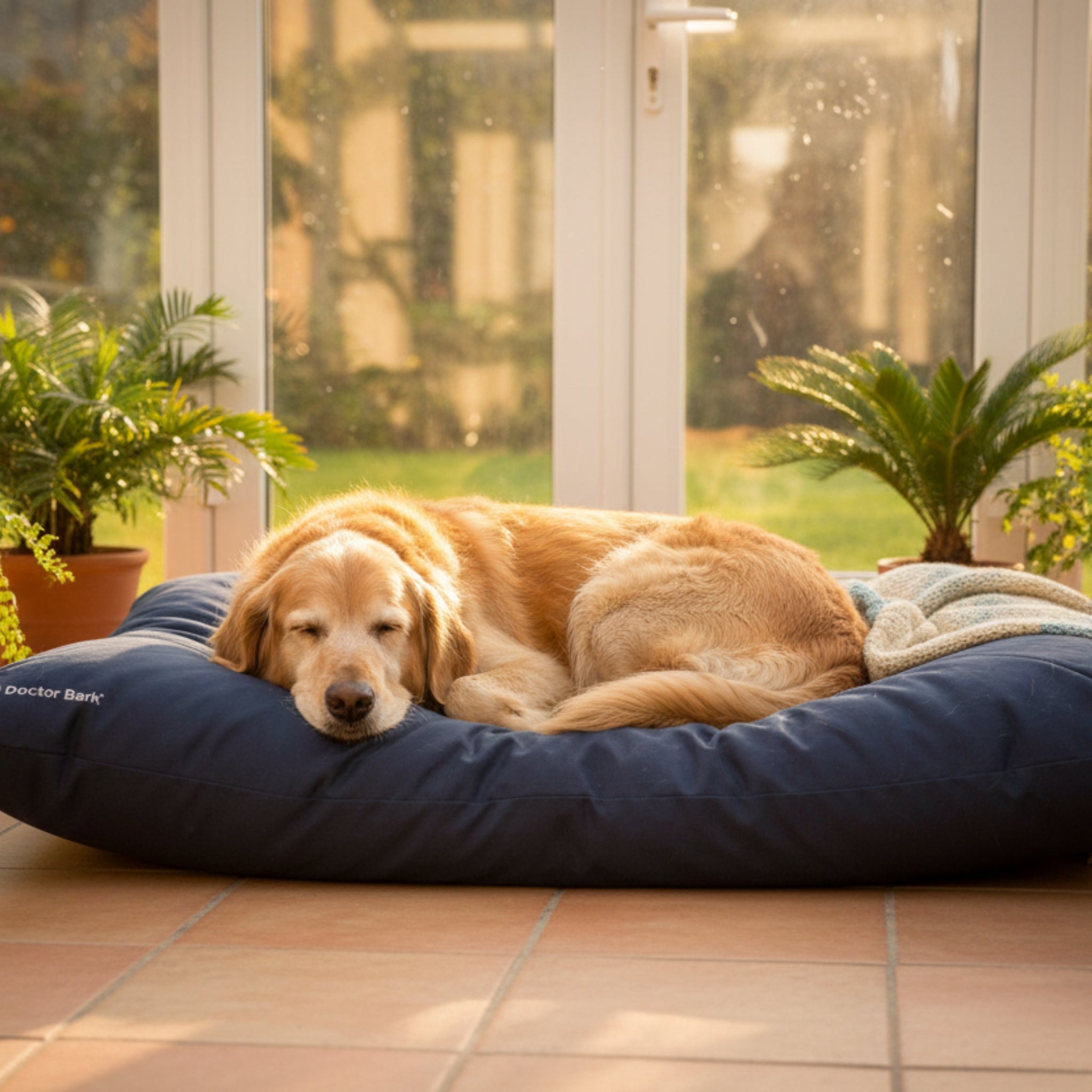 Doctor Bark Country - Kissen – Ergonomisches Hundebett mit recycelter Füllung, waschbar &amp; allergikerfreundlich für gesunden Schlaf - Woofshack