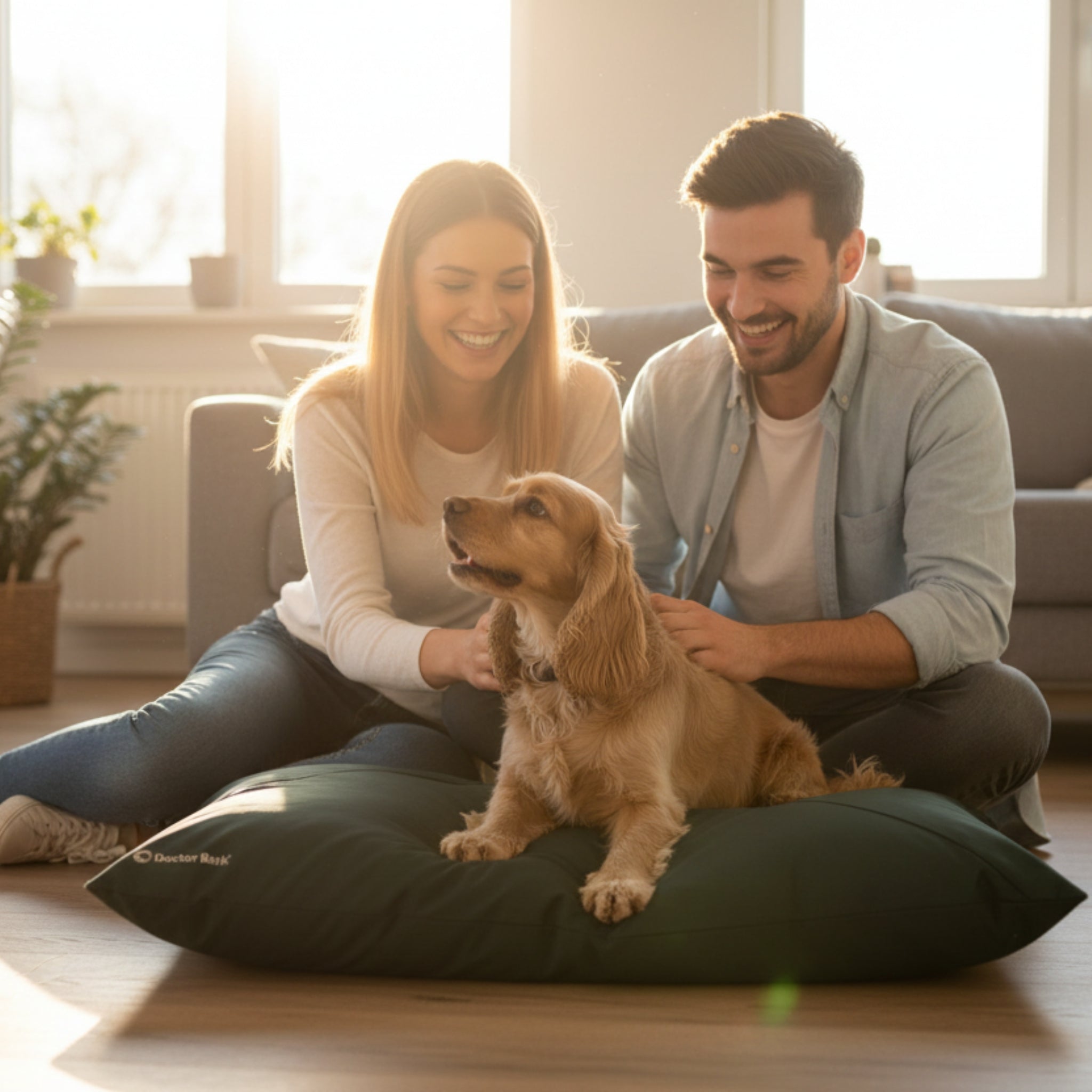 Doctor Bark Country - Kissen – Ergonomisches Hundebett mit recycelter Füllung, waschbar &amp; allergikerfreundlich für gesunden Schlaf - Woofshack