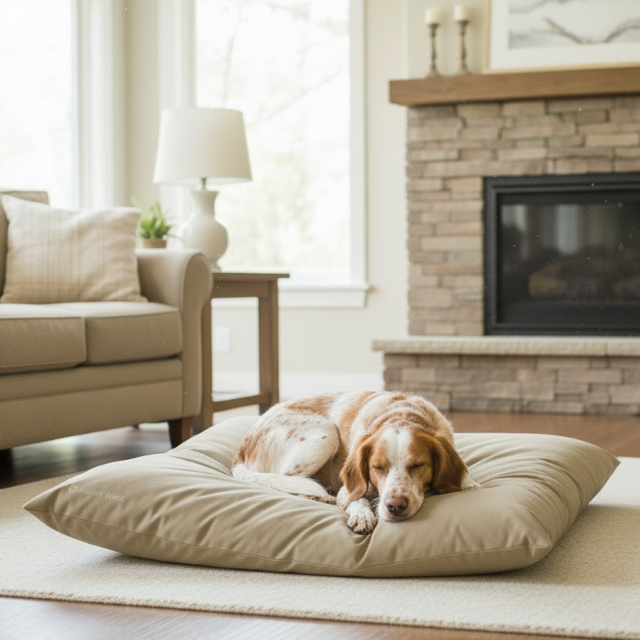 Doctor Bark Country - Kissen – Ergonomisches Hundebett mit recycelter Füllung, waschbar &amp; allergikerfreundlich für gesunden Schlaf - Woofshack
