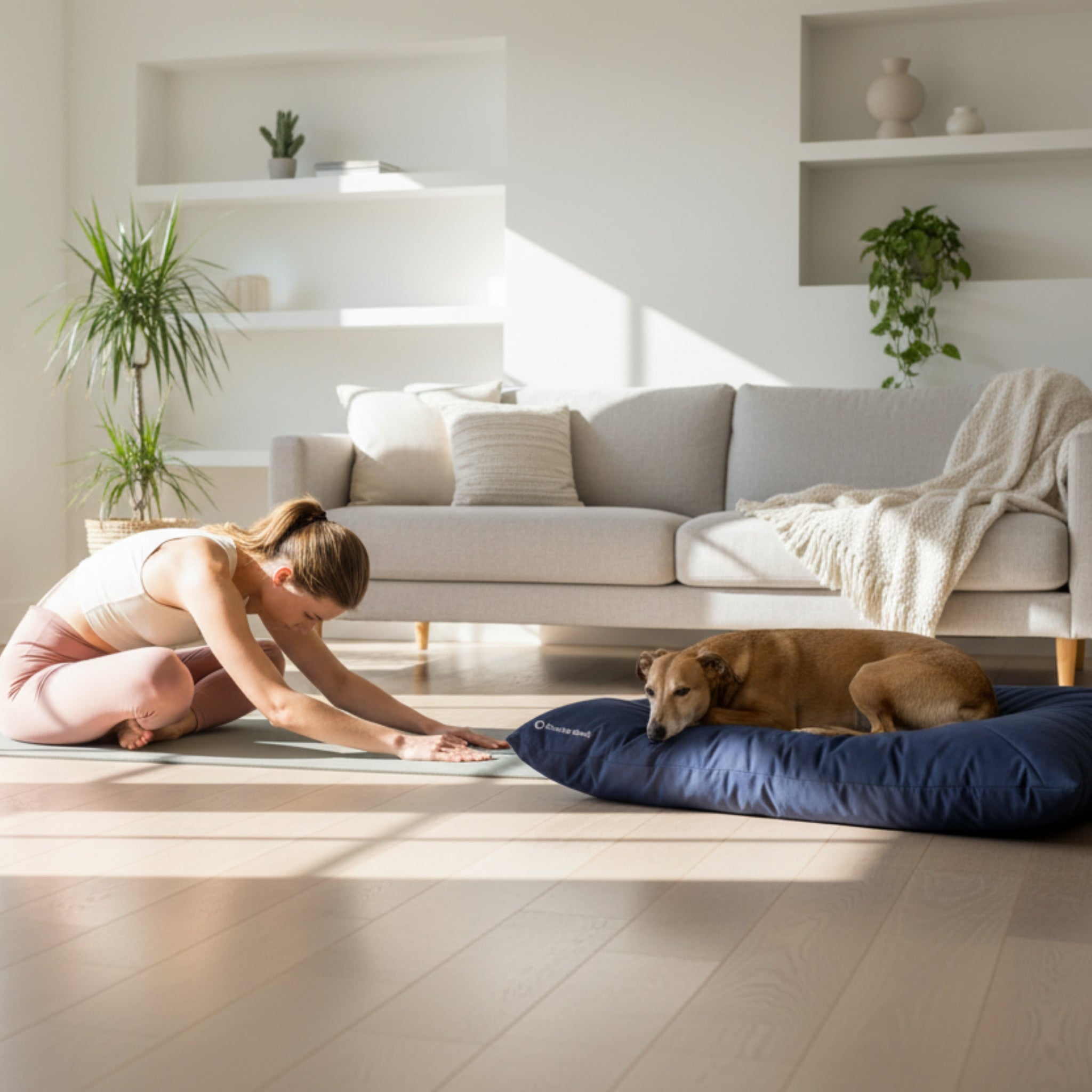 Doctor Bark Country - Kissen – Ergonomisches Hundebett mit recycelter Füllung, waschbar &amp; allergikerfreundlich für gesunden Schlaf - Woofshack