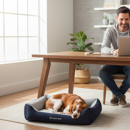 Doctor Bark Ergonomisches Hundebett Green Label – Höchster Komfort für gesunden Schlaf, Gelenkschonung &amp; nachhaltige Premium - Materialien - Woofshack