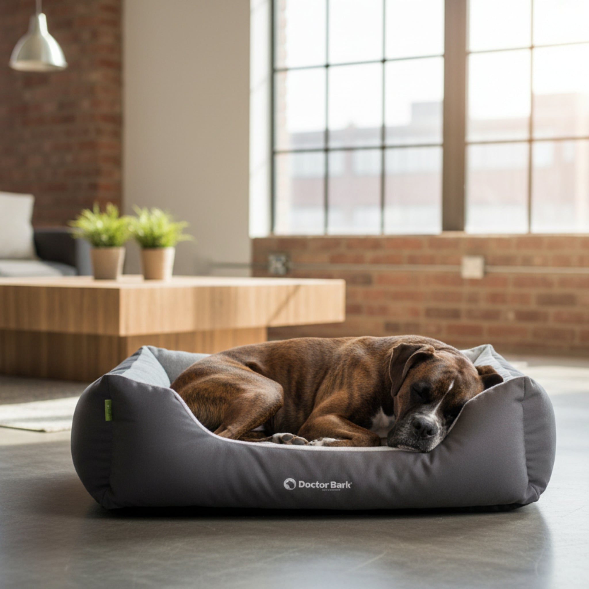 Doctor Bark Ergonomisches Hundebett Green Label – Höchster Komfort für gesunden Schlaf, Gelenkschonung &amp; nachhaltige Premium - Materialien - Woofshack