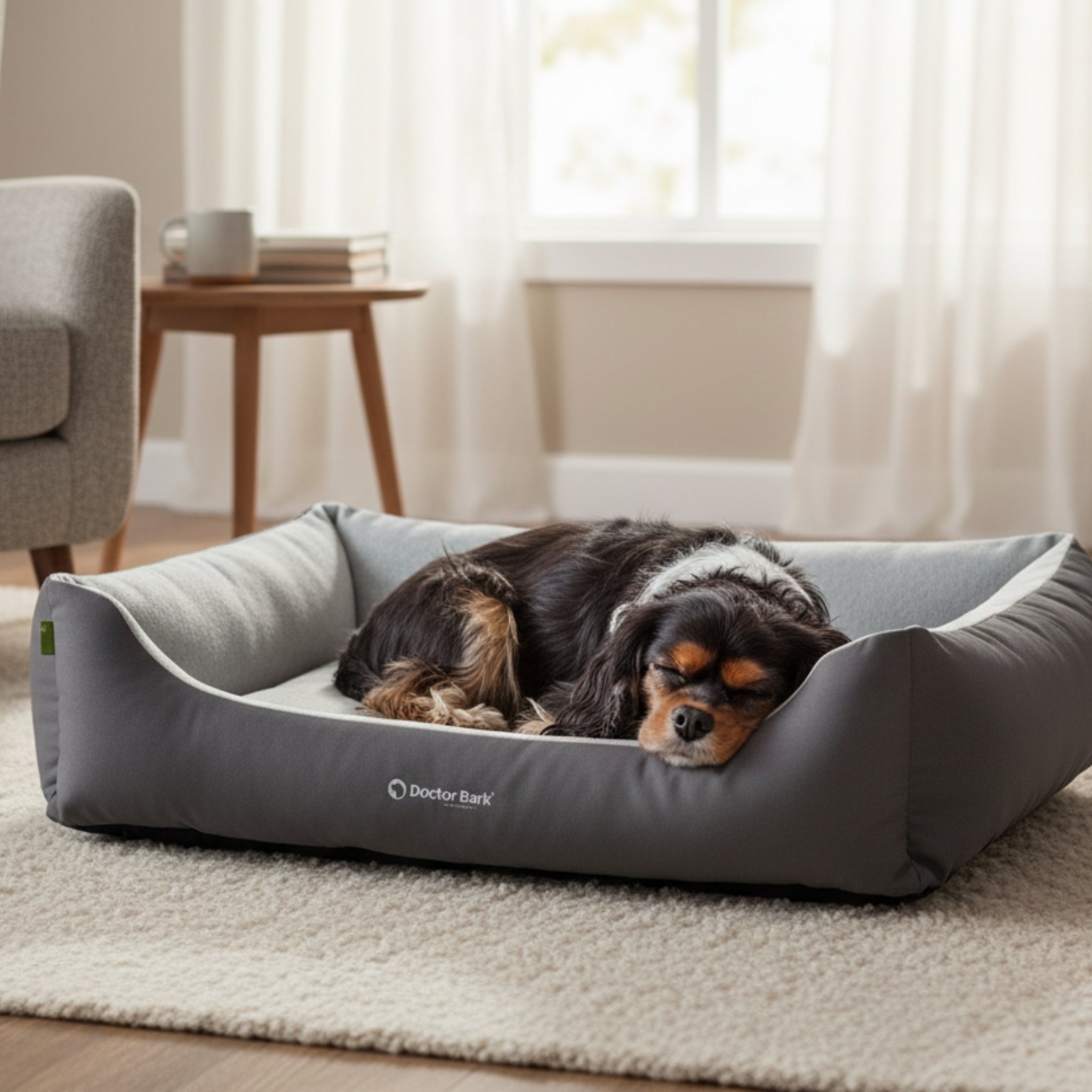 Doctor Bark Ergonomisches Hundebett Green Label – Höchster Komfort für gesunden Schlaf, Gelenkschonung &amp; nachhaltige Premium - Materialien - Woofshack
