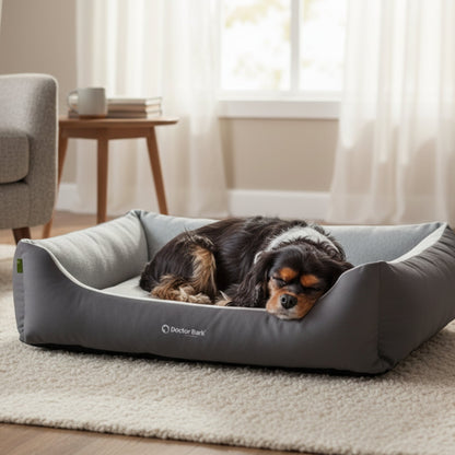 Doctor Bark Ergonomisches Hundebett Green Label – Höchster Komfort für gesunden Schlaf, Gelenkschonung &amp; nachhaltige Premium - Materialien - Woofshack
