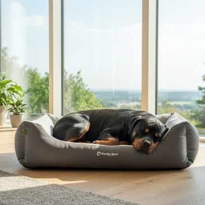 Doctor Bark Ergonomisches Hundebett Green Label – Höchster Komfort für gesunden Schlaf, Gelenkschonung &amp; nachhaltige Premium - Materialien - Woofshack