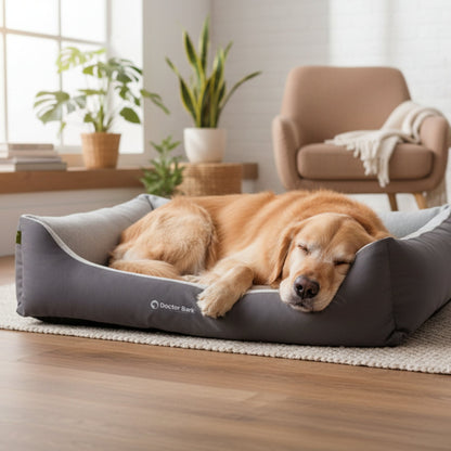Doctor Bark Ergonomisches Hundebett Green Label – Höchster Komfort für gesunden Schlaf, Gelenkschonung &amp; nachhaltige Premium - Materialien - Woofshack