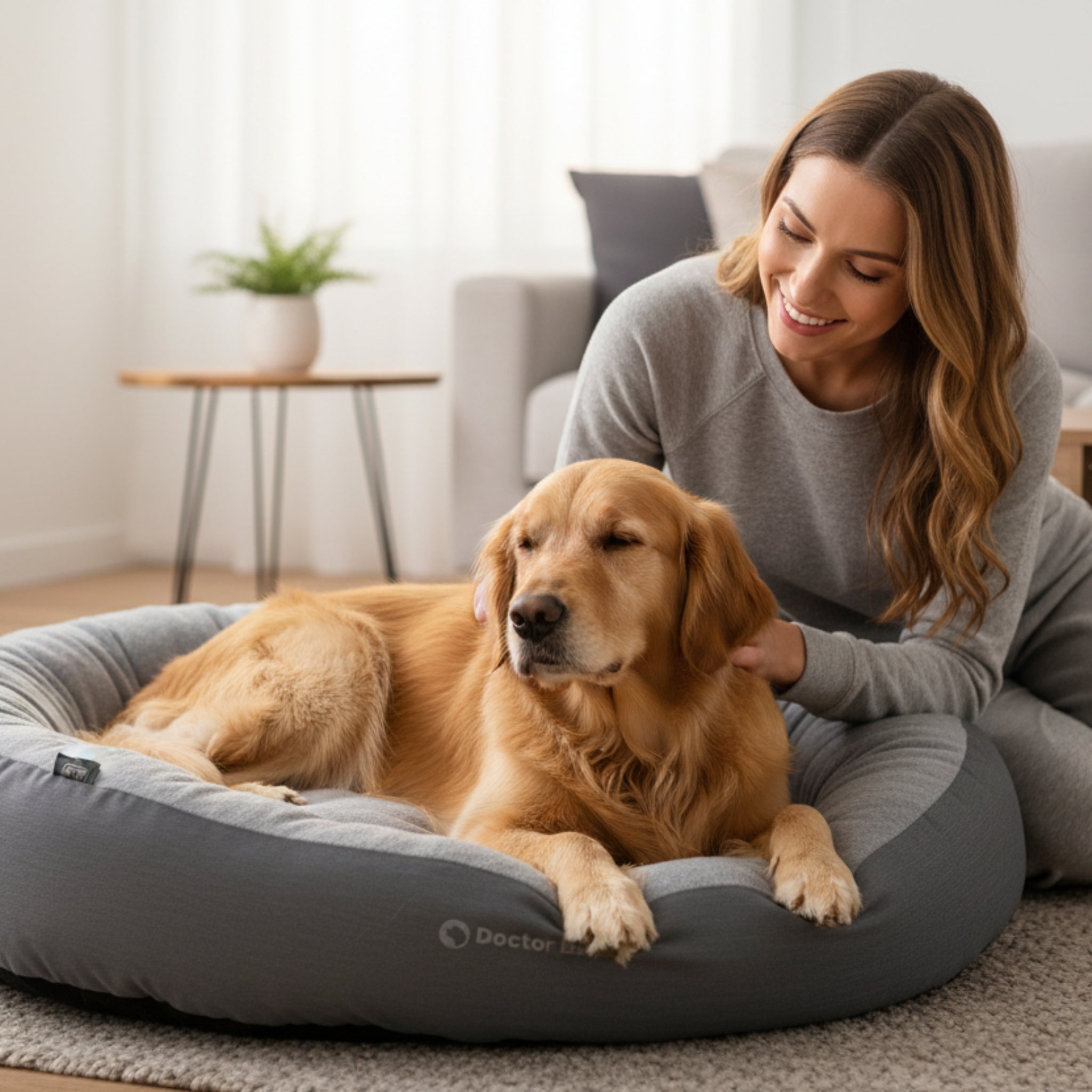 Doctor Bark Ergonomisches Hundenest Green Label – Hundebett gegen Gelenkschmerzen &amp; für erholsamen Schlaf - Woofshack