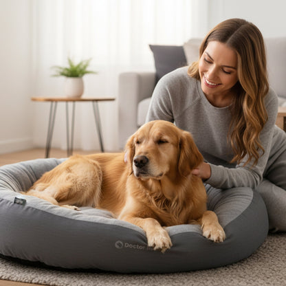 Doctor Bark Ergonomisches Hundenest Green Label – Hundebett gegen Gelenkschmerzen &amp; für erholsamen Schlaf - Woofshack