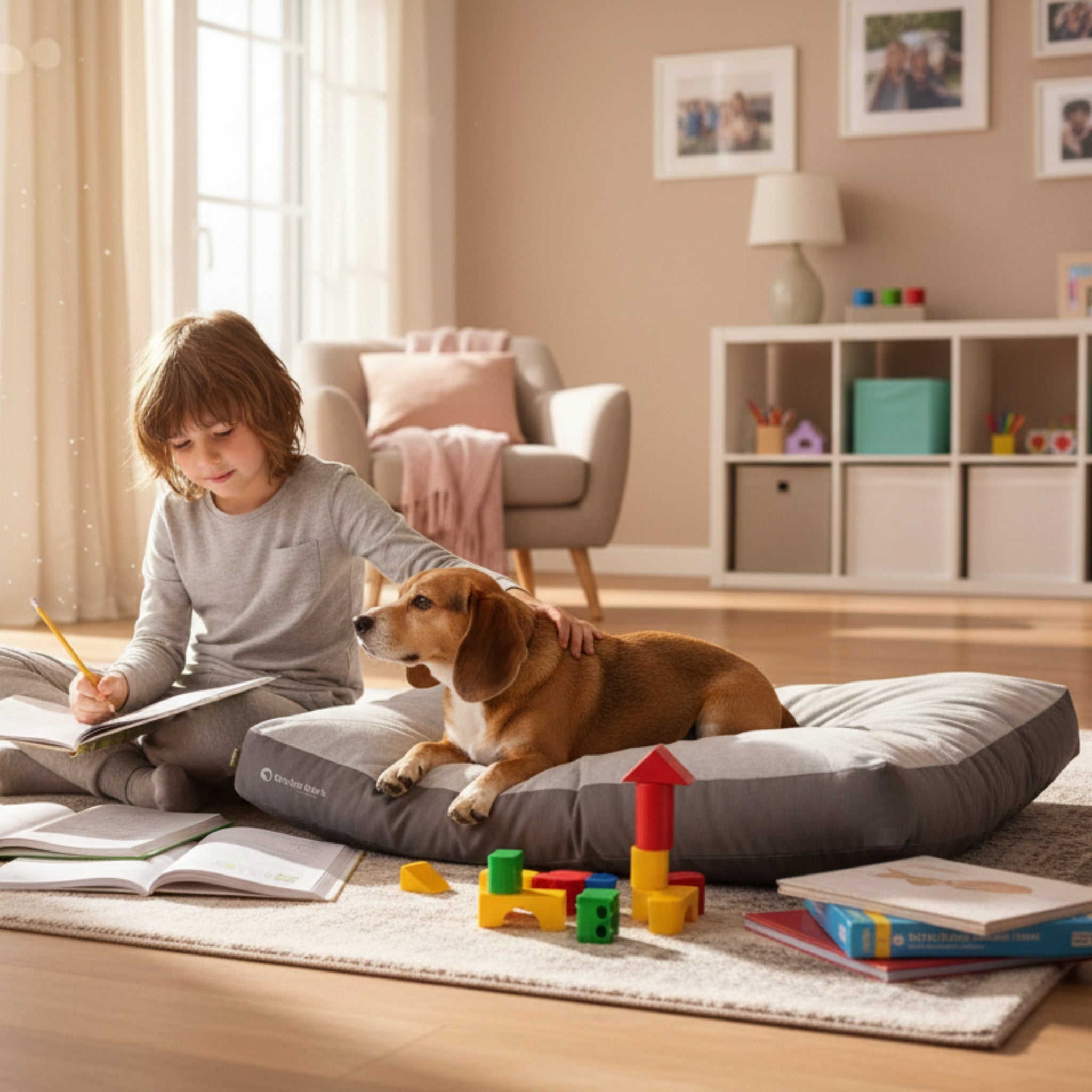 Doctor Bark Ergonomisches Lounge - Kissen für Hunde – Green Label, Waschbar bis 60°C, ÖKO - TEX Zertifiziert, Made in Germany - Woofshack