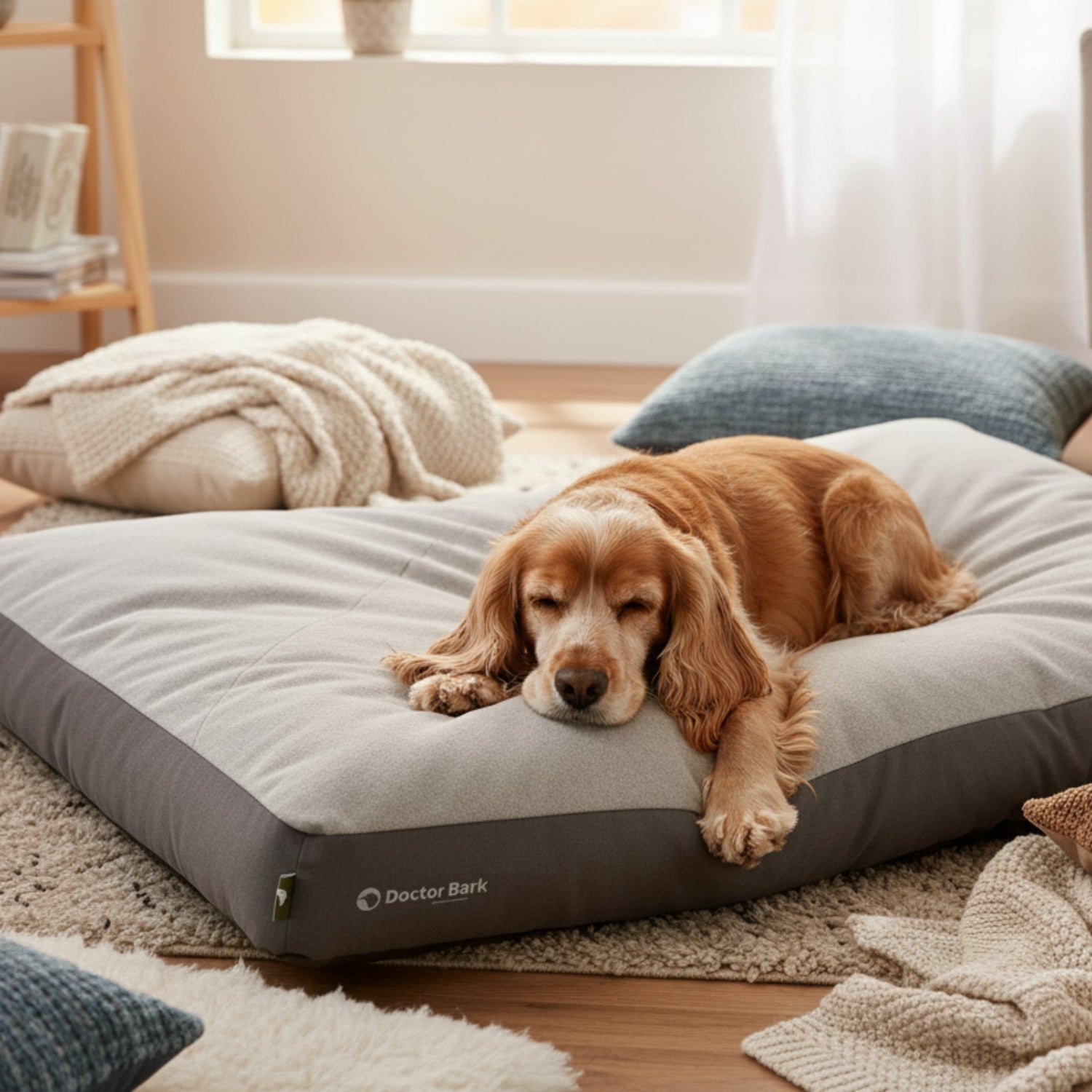 Doctor Bark Ergonomisches Lounge - Kissen für Hunde – Green Label, Waschbar bis 60°C, ÖKO - TEX Zertifiziert, Made in Germany - Woofshack