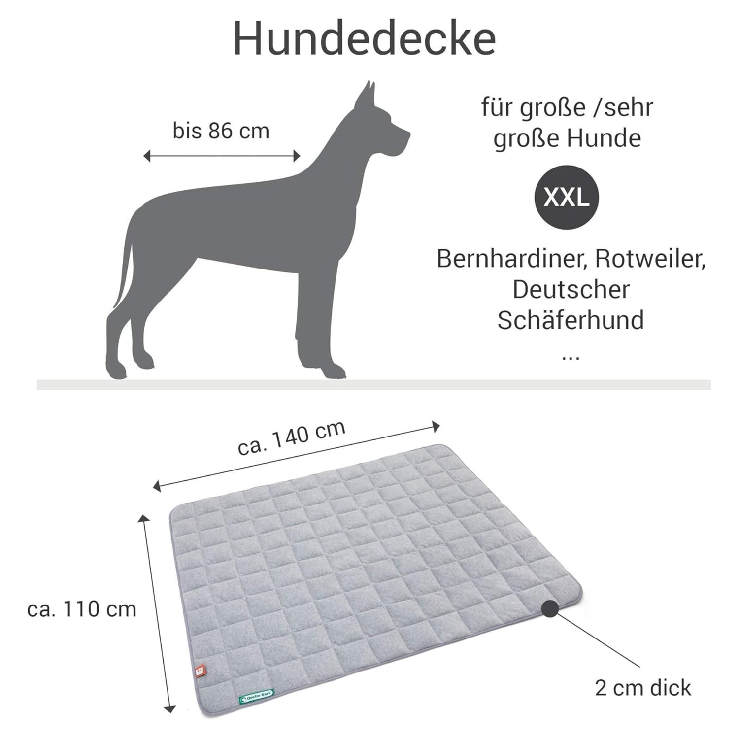 Doctor Bark Fleece - Steppdecke - Woofshack