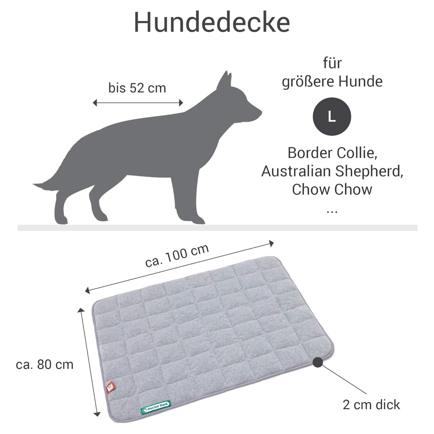 Doctor Bark Fleece - Steppdecke - Woofshack