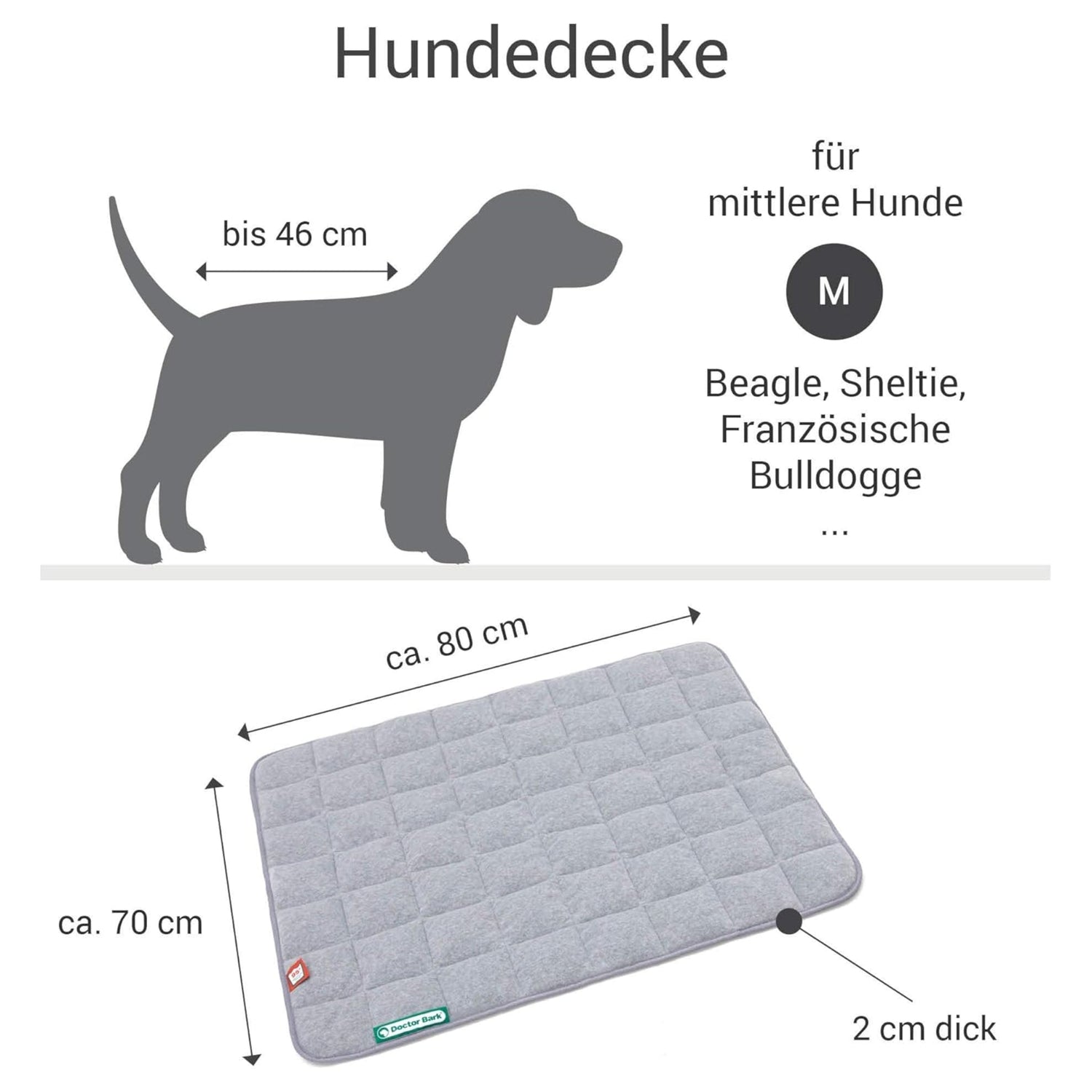 Doctor Bark Fleece - Steppdecke - Woofshack