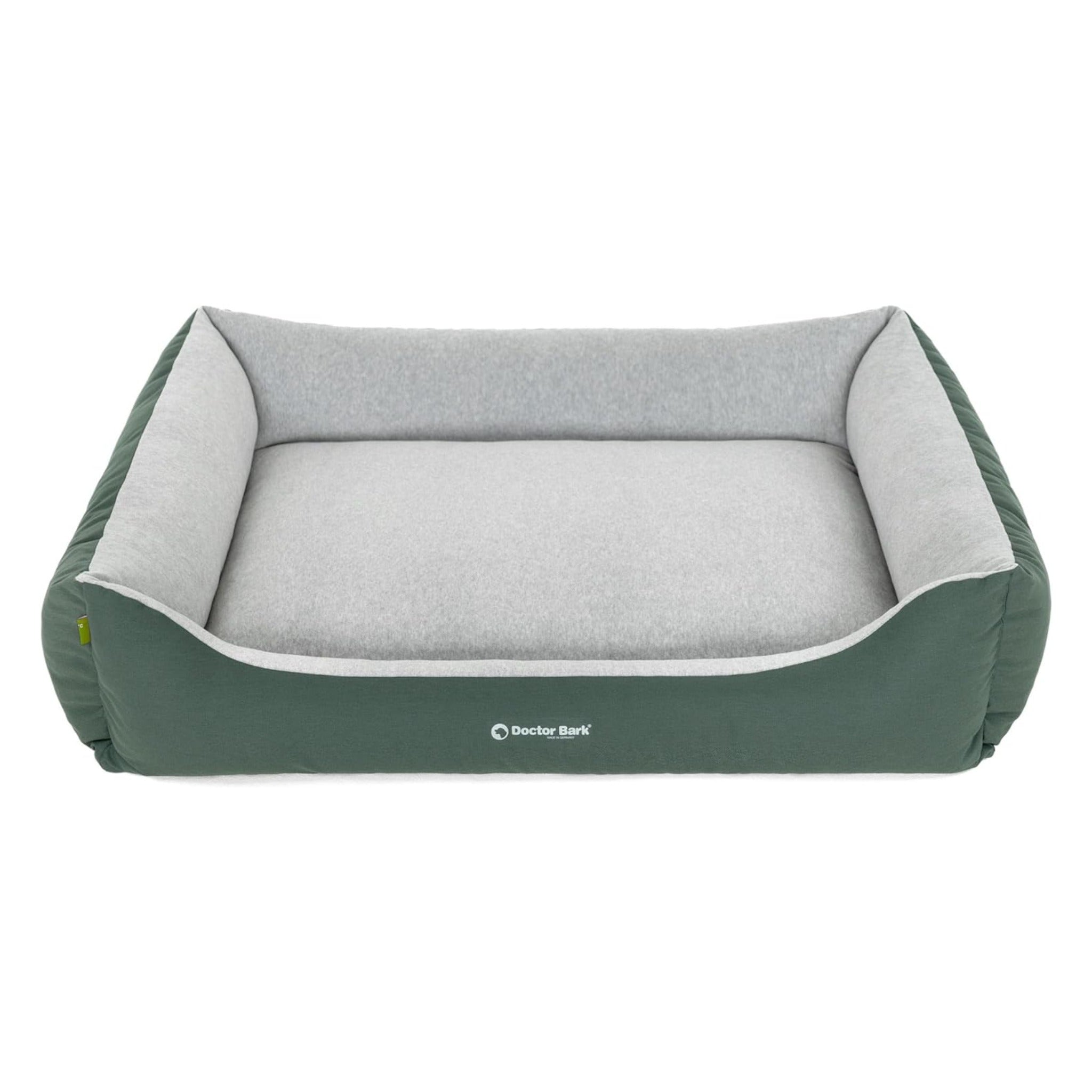 Doctor Bark Ergonomisches Hundebett Green Label – Höchster Komfort für gesunden Schlaf, Gelenkschonung &amp; nachhaltige Premium-Materialien
