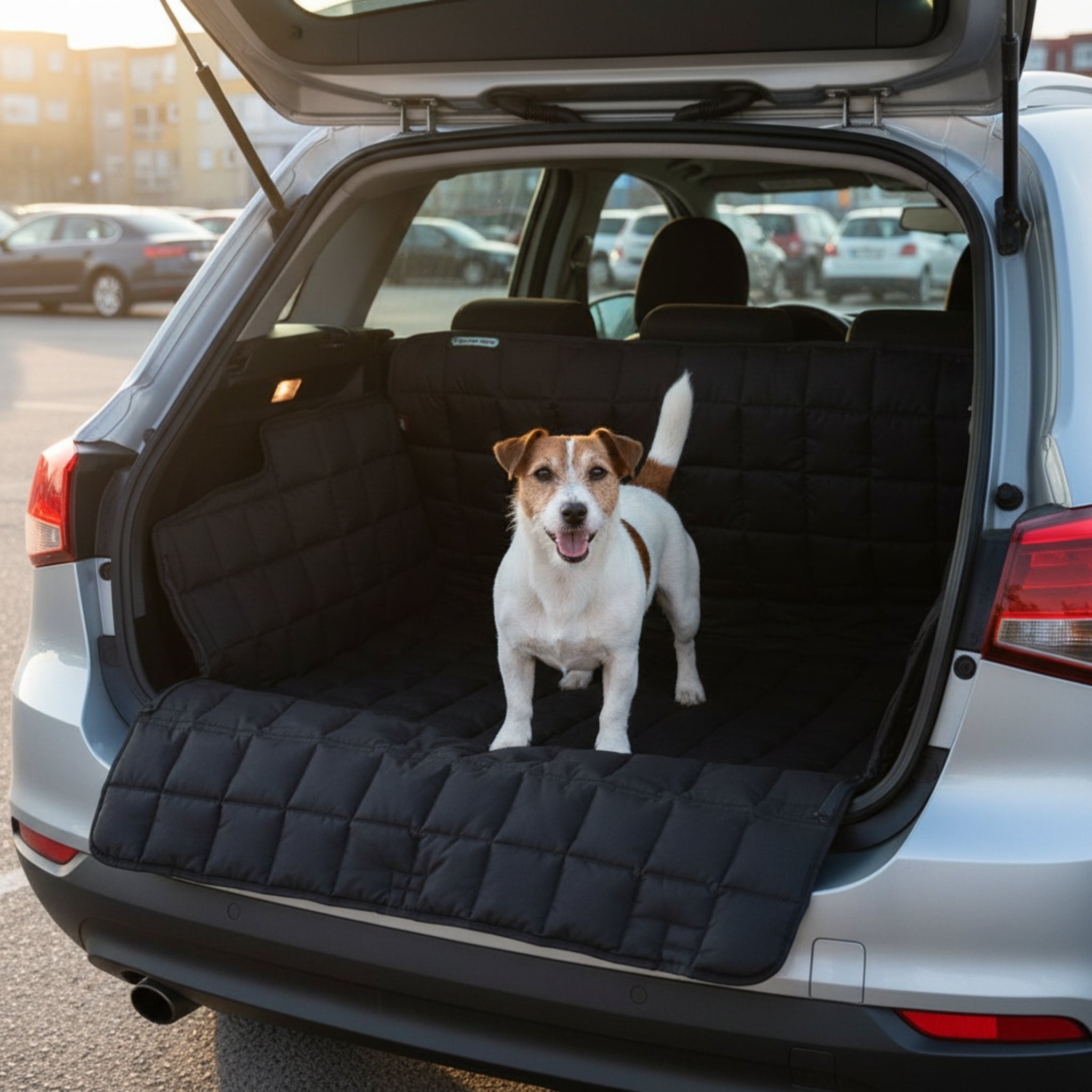 Doctor Bark Kofferraumdecke – Premium Schutz mit Ladekantenschutz, rutschfest &amp; waschbar für Hunde - Woofshack