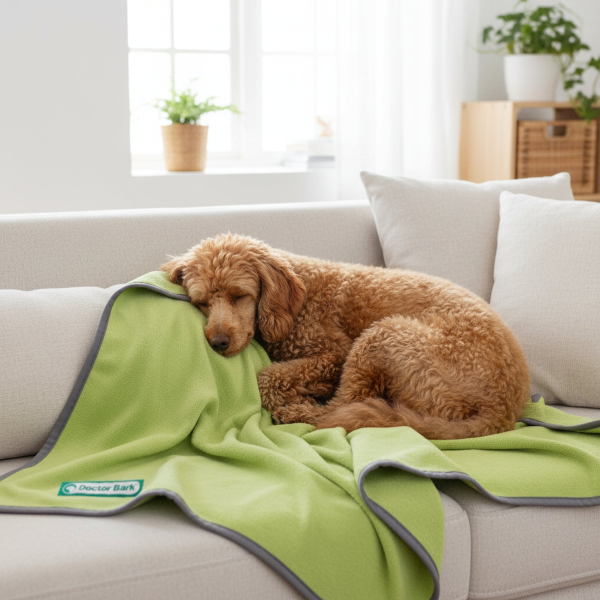 Doctor Bark Kuscheldecke für Hunde – Waschbar bis 95°C, Allergikerfreundlich &amp; Made in Germany - Woofshack