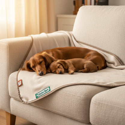 Doctor Bark Kuscheldecke für Hunde – Waschbar bis 95°C, Allergikerfreundlich &amp; Made in Germany - Woofshack