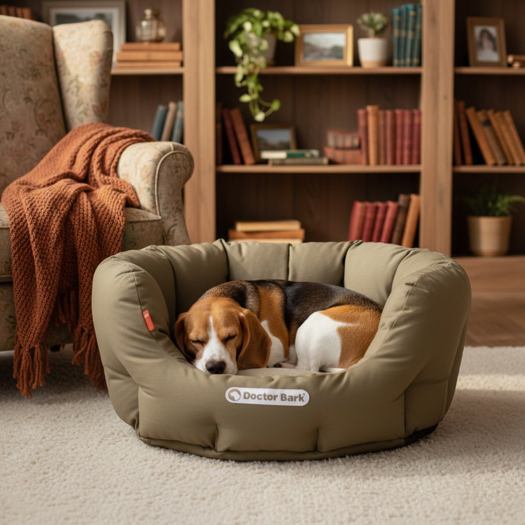 Doctor Bark Orthopädisches Hundenest – Premium Hundebett mit Gelenkschutz, waschbar &amp; langlebig für gesunden Schlaf - Woofshack