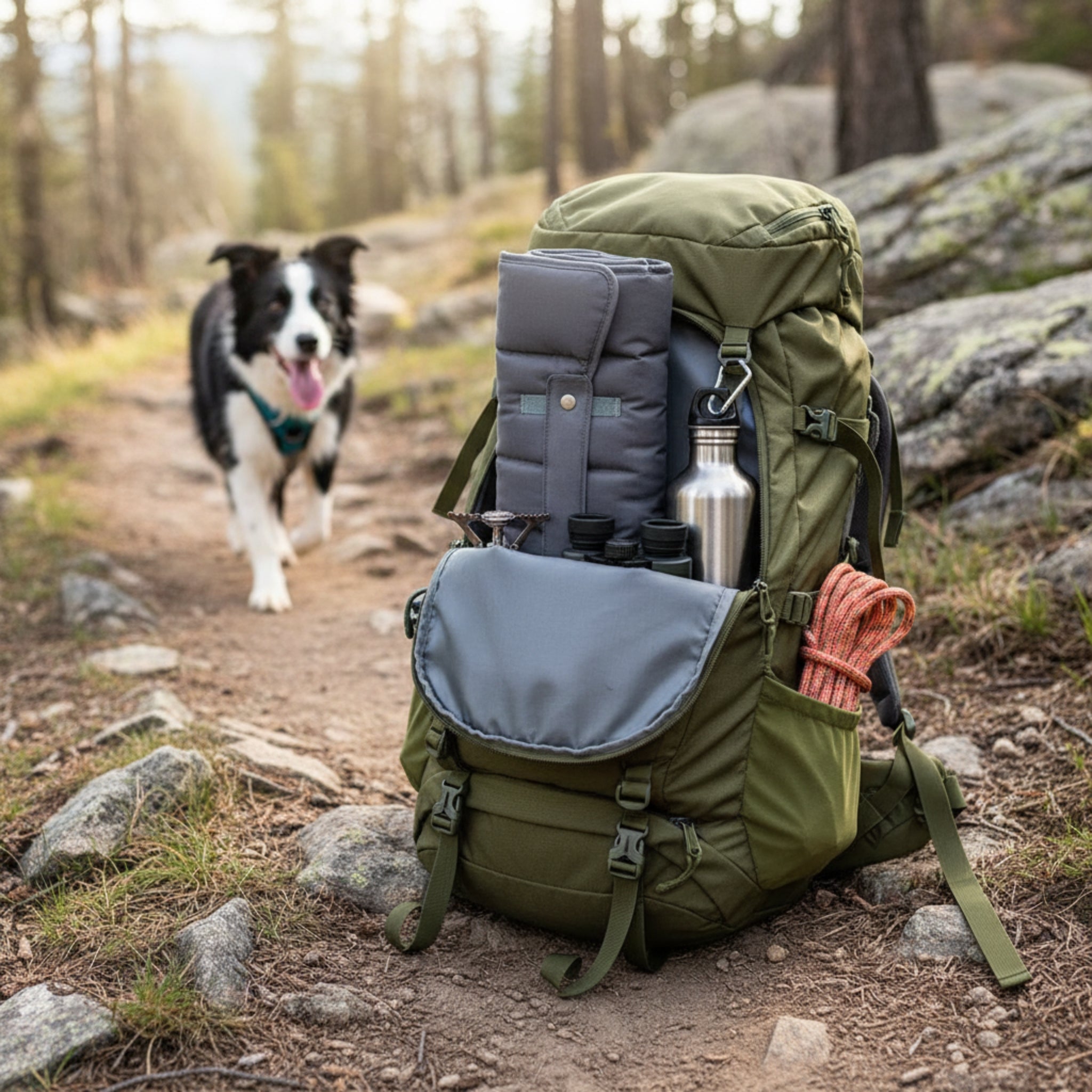 Doctor Bark Portable Hundedecke – Strapazierfähige, waschbare Reisedecke für Auto, Outdoor &amp; unterwegs