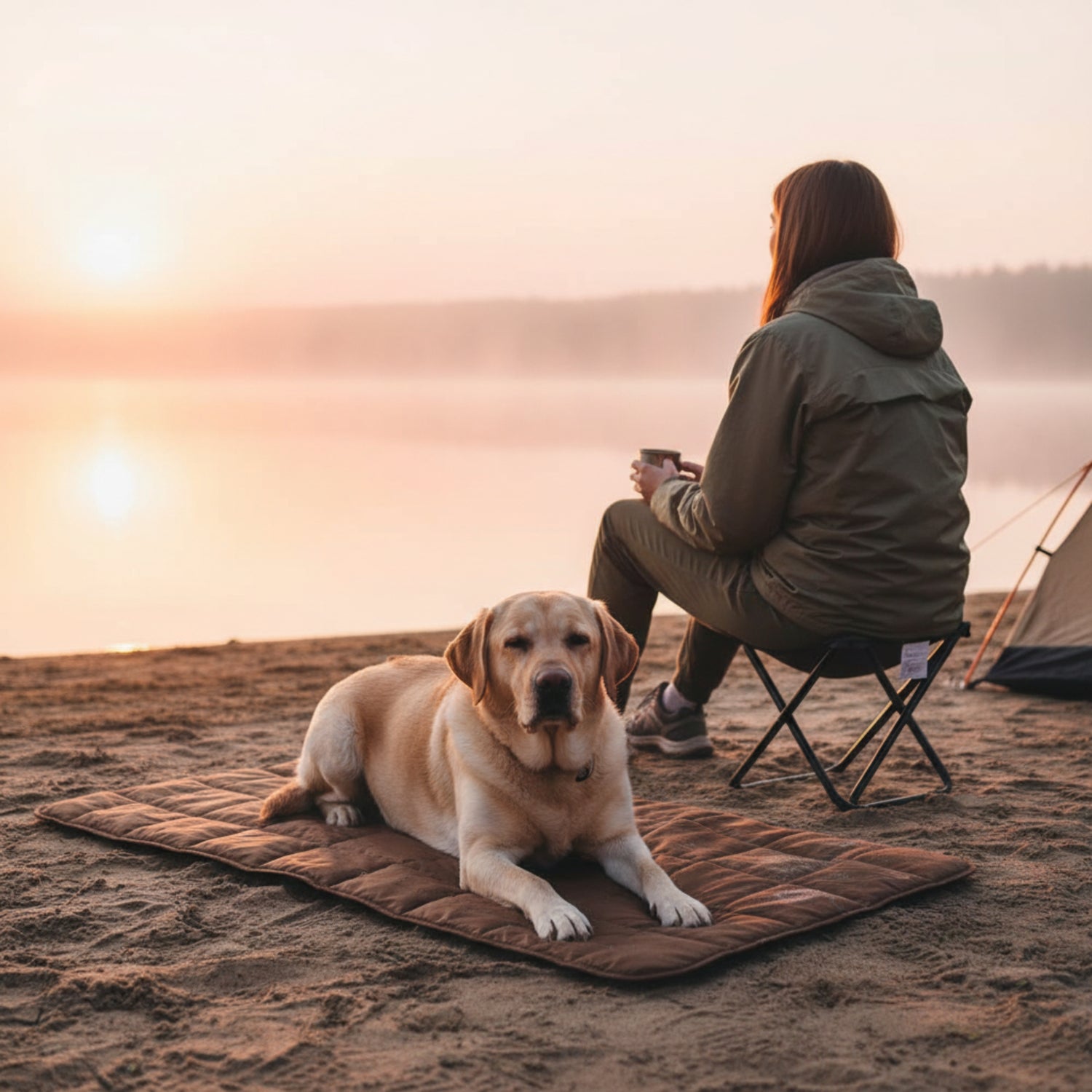 Doctor Bark Portable Hundedecke – Strapazierfähige, waschbare Reisedecke für Auto, Outdoor &amp; unterwegs