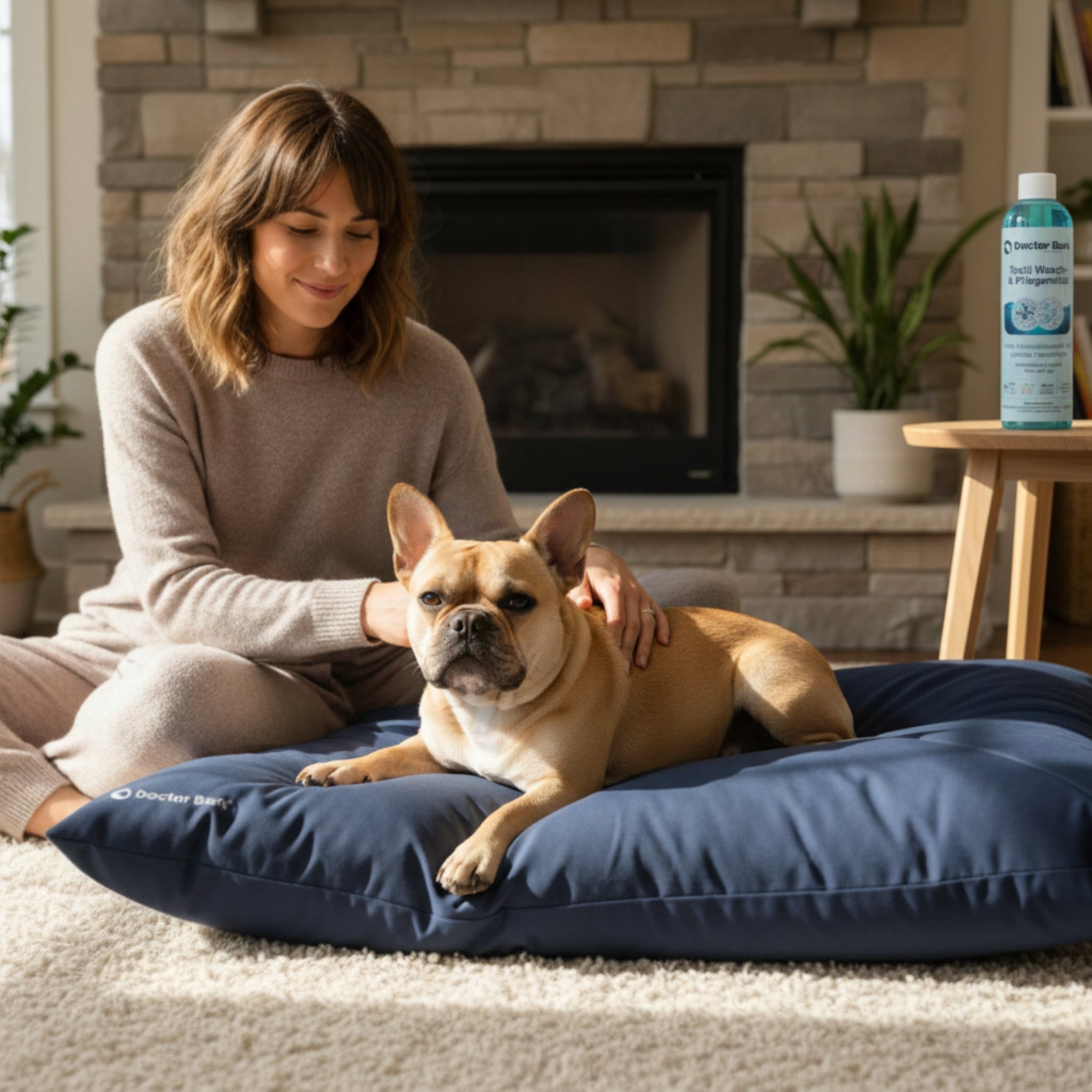 Doctor Bark Textil Wasch - und Pflegemittel – Porentief rein, geruchsfrei &amp; schonend für Hundebetten, Autoschondecken &amp; Heimtextilien - Woofshack