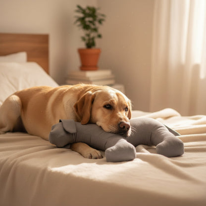 Doctor Bark Toy Dog – Robustes Hundespielzeug für aktive Hunde, hygienisch waschbar bei 95°C &amp; tierärztlich geprüft - Woofshack