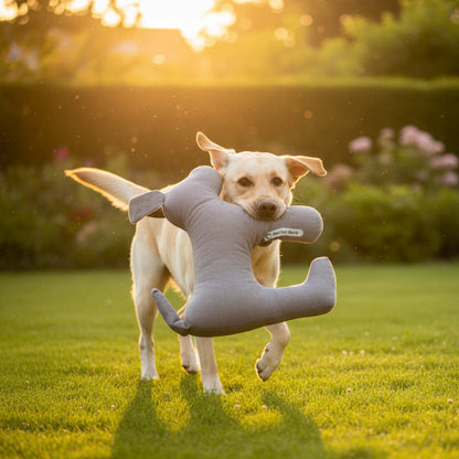 Doctor Bark Toy Dog – Robustes Hundespielzeug für aktive Hunde, hygienisch waschbar bei 95°C &amp; tierärztlich geprüft - Woofshack