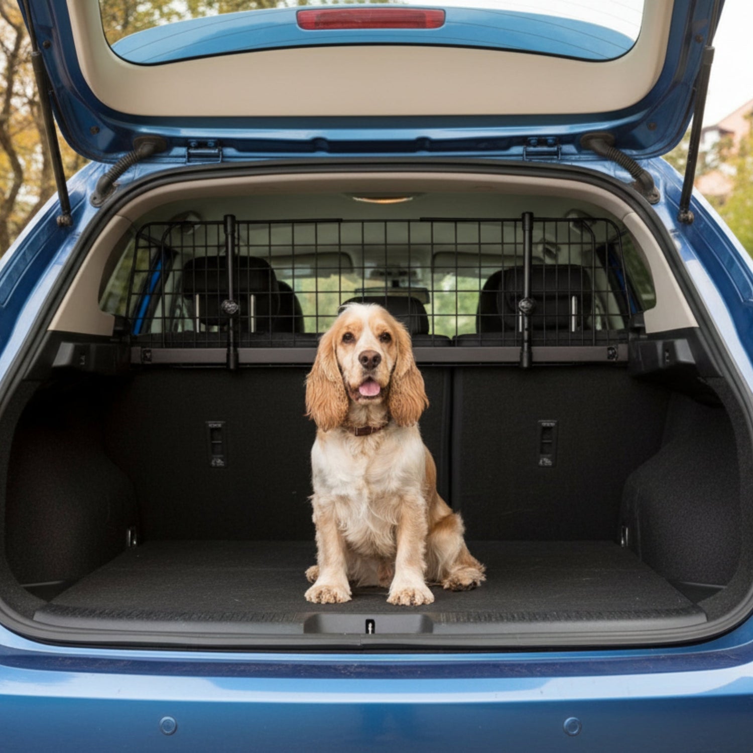 Doctor Bark Universal Kofferraum - Trenngitter – StVO - konform, werkzeuglose Montage, verstellbar 91 - 153 cm, maximale Sicherheit für Hund &amp; Fahrer - Woofshack